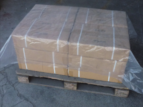 Coiffe palette PEBD 30µ transparent 1400 x 1600mm