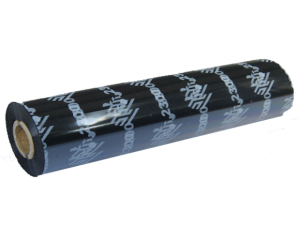 12 Rubans transfert thermique couleur noir en cire 110mm x 74ml