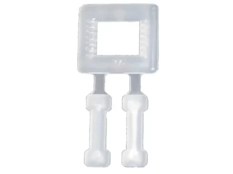 Boucle plastique 13mm Blanche