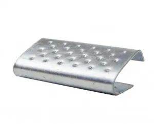 Chape semi ouverte renforcée pour feuillard plastique 13mm