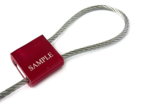 Scellé palette: Set d'une double plaque et plomb cable rouge+numero